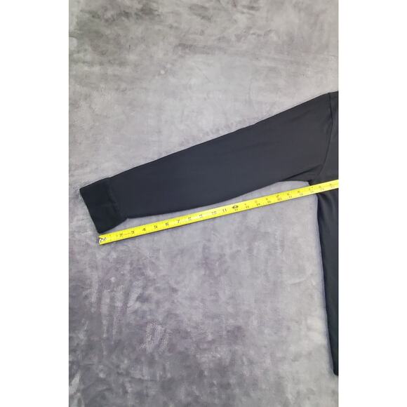 Fabletics Long Sleeve Size L Black Polo Button Up Shirt Mens Casual C24-18 - Picture 4 of 7